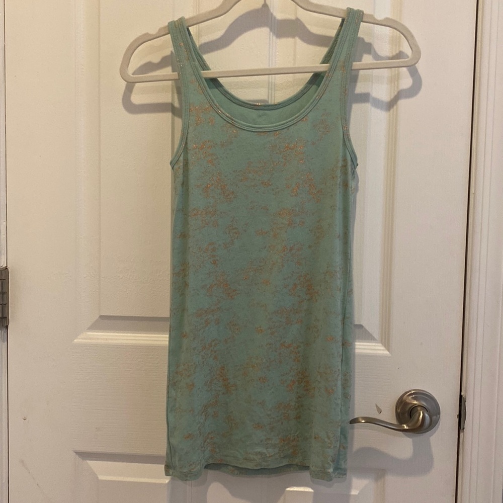 A New Day mint & rose gold tank size M
